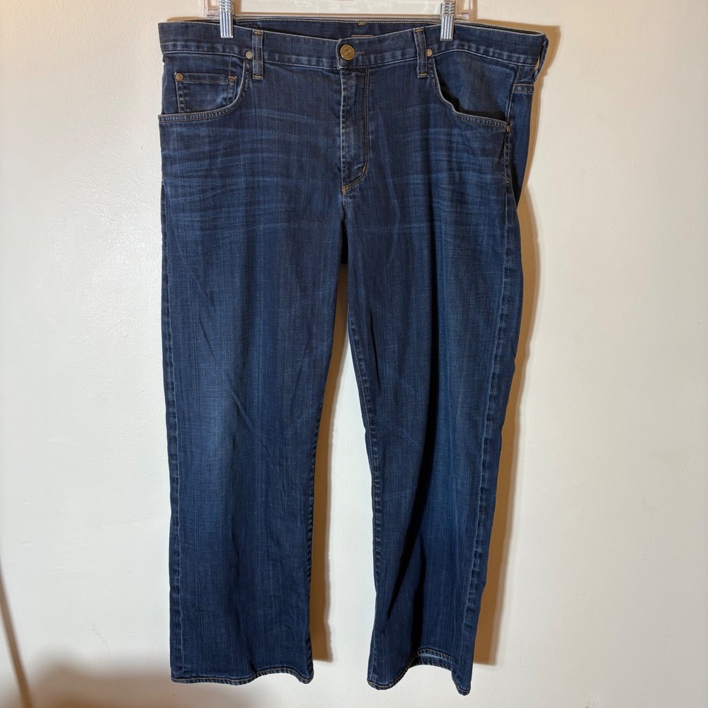 Citizens of Humanity Evans Relaxed Straight Leg Jeans Dark Wash Mens 40